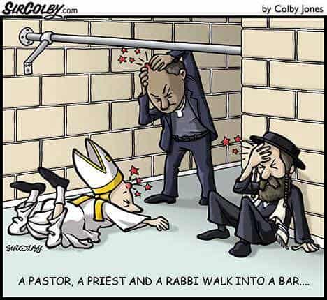 A Priest, Pastor and Rabbi Walk Into a Bar